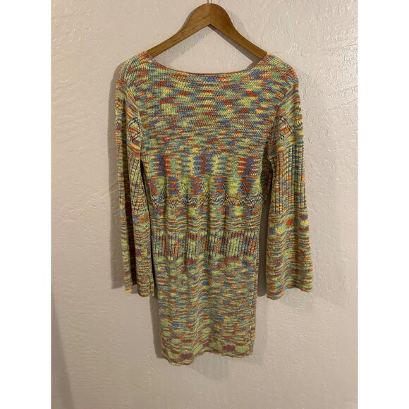 Lisa Says Gah Plus Size Crochet Multicolored Penny Mini Dress - Picture 10 of 10